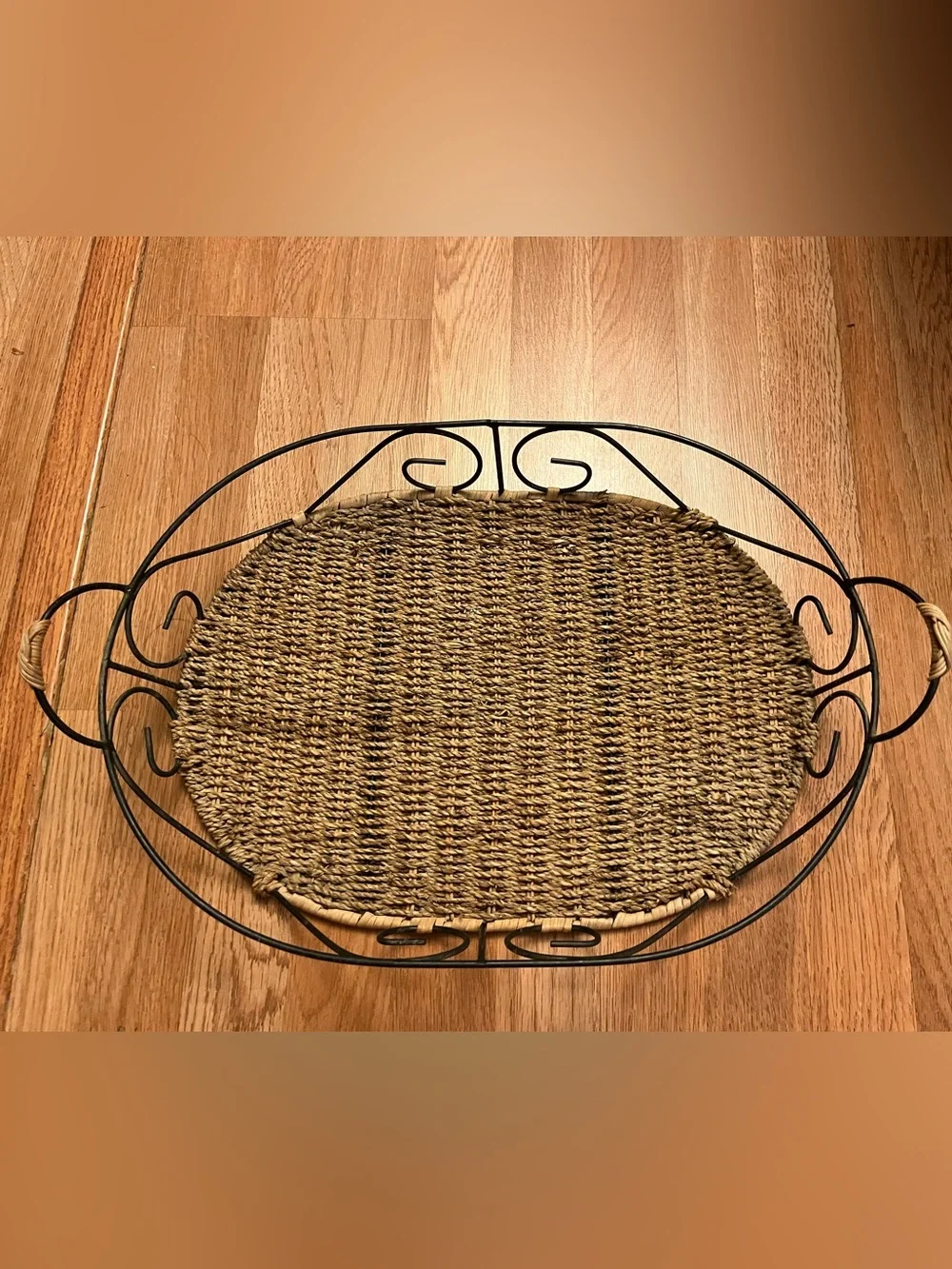 Metal Wicker Tray
